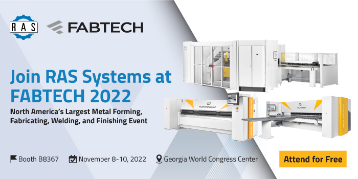 Join RAS Systems at FABTECH 2022